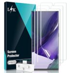 LϟK 3 Pièces Protection Écran pour Samsung Galaxy Note 20 Ultra - Film Protection sans Bulles Empreintes digitales de Support Accessoires Avancés Haute Définition TPU Film