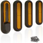 M365Lyon - 4 Caches vis en Plastique Roue pour Trottinette Xiaomi M365 Pro Essential 1S et Pro2 (Jaune)