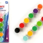 MAIN D'ARTISTE - 12 Godets De Peinture Acrylique - 030098 - Peinture - 11 cm x 29 cm - À Partir de 5 Ans