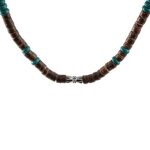 MEGAMUSMegamus surfer collier avec des perles de noix de coco bijoux de plage faits à la main hommes surfer chaîne en bois perles imperméable à l'eau