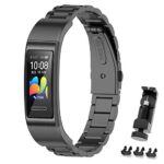 MIJOBS Bracelet en Métal Compatible avec HUAWEI Band 4 Pro/Band 3 Pro/Band 3 Bracelets de Remplacement en Acier Inoxydable Bracelets Accessoires pour Huawei Band 4pro / 3pro / 3 Bracelet