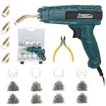 Machine de Soudage Plastique, Kit Reparation Plastique Machine de réparation de Soudure, Pistolet a Agrafe Chaude avec 800 Pièces Agrafes pour Réparer un Auto/Moto Pare-chocs ou Objets en Plastique