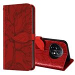 ONETHEFUL Coque Portefeuille Étui OnePlus 11 Housse Protection Accessoires Case Flip Cover Phone Étuis en Faux Cuir avec Stand pour OnePlus 11 Rouge