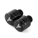 Paire de M10X1.25 Vis De Prise De Trou De Miroir CNC aluminium noir pour Yamaha MT07 FZ07 MT09 FZ09 MT10 MT25 MT125 XSR700 XSR900 NMAX 125 X-Max 300 400