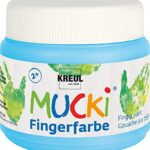 Peinture au doigt Mucki bleu clair