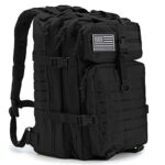 QT&QY Sac à dos tactique militaire 45L pour hommes, camping, randonnée, trekking, sac à dos de survie MOLLE, sac d'assaut 3 jours
