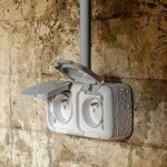 SIEMENS - Étanche Double Prise 2P+T gris