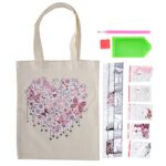 Sac de Peinture au Diamant Sac à Main D'art Réutilisable Fait à la Main Boîte de Broderie en Diamant pour Adultes ou Enfants(#1)