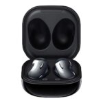 Samsung Écouteurs Bluetooth sans fil Galaxy Buds Live avec réduction du bruit (ANC), batterie longue durée, son par AKG, ajustement confortable, noir (version allemande), chrome
