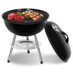 SunJas Barbecue Charbon de Bois BBQ Gril Portable Démontable pour Barbecue extérieur de Jardin Camping et Pique Nique (pour 3-5 Personnes)