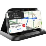 Support Telephone Voiture, [Mise à Niveau 2022]Porte Téléphone Support GPS Empêcher la réflexion de l'écran antidérapant pour iPhone13 Pro Galaxy Huawei