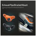 Support de tuyau d'échappement de moto support de montage cintre Kit de Support d'anneau fixe pour K.T.M Duke 790 DUKE790 2018 2019 2020 2021 2022 2023 accessoires pièces (Noir)