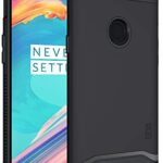 TUDIA Dual Layer Fit Compatible avec Coque OnePlus 5T, [Merge] Robuste Double Protection Antichoc Slim Coque Housse Etui pour OnePlus 5T (Noir Mat)