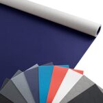 Tapis PVC EXPOTOP 2,00m x 2,50m, Bleu,Tapis Vinyle Uni, Résistance au feu B1 | Revêtement de Sol PVC au Mètre - Plusieurs Tailles et Couleurs
