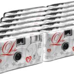 TopShot Lot de 12 appareils Photo jetables pour 27 Photos avec Flash (Blanc)