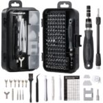 Vinabo Jeu Tournevis de Précision 139 en 1, Mini Tournevis Kit, Acier S2 Tournevis Outils de Réparation, Set de Tournevis pour PC, MacBook, iPhone, Lunettes, Montre, Smartphone