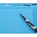 WiMas Tapis de soudure en silicone, 500 ℃, résistant à la chaleur, antidérapant, tapis de réparation pour station de soudage et de soudage