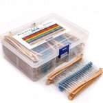 YunTech 2600pcs Kit de résistance électrique 130 Valeurs 1 Ohm-3M Ohm 1/4W avec boîte en Plastique Composants électroniques pour Projet expérimental et Projet expérimental