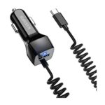 ZLONXUN Chargeur de Voiture avec câble USB C Samsung Galaxy M53/M33/M13/M52/M22,Google Pixel 6/5/4a,Huawei P30 P20 Lite,OnePlus,Oppo