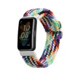kwmobile Bracelet compatible avec Huawei Band 7 - Bracelets de rechange en nylon pour fitness tracker - noir