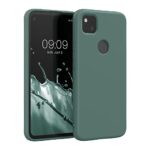 kwmobile Housse Compatible avec Google Pixel 4a Coque - Housse de téléphone Souple et Fine en TPU Silicone - Vert Sapin