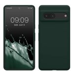 kwmobile Housse Compatible avec Google Pixel 7 Coque - Housse de téléphone Protection Souple en TPU Silicone - Vert Mousse