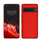 kwmobile Housse Compatible avec Google Pixel 7 Pro Coque - Housse de téléphone Protection Souple en TPU - Rouge foncé métallique
