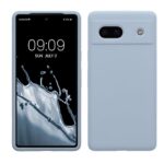 kwmobile Housse Compatible avec Google Pixel 7a Coque - Housse de téléphone Protection Souple en TPU Silicone - Bleu Clair Mat