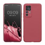 kwmobile Housse Compatible avec Xiaomi 12T (5G) Coque - Housse de téléphone en TPU avec Protection Appareil Photo - Rose foncé