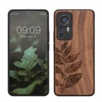 kwmobile Housse Compatible avec Xiaomi 12T / 12T Pro Coque - Étui de Protection Rigide Antichoc avec Cadre en TPU - Brun foncé