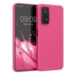 kwmobile Housse Compatible avec Xiaomi Redmi Note 11 Pro/Note 11 Pro (5G) / Note 12 Pro (4G) Coque - Housse de téléphone Protection Souple en Silicone - Rose Fluo