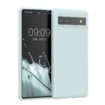 kwmobile Housse Compatible avec Google Pixel 6a Coque - Housse de téléphone Protection Souple en Silicone - Cool Mint