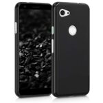 kwmobile Housse Compatible avec Google Pixel 3a Coque - Housse de téléphone Protection Souple en Silicone - Noir Mat