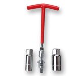 trabag Clé à bougie d'allumage - Clé à bougie d'allumage - Clé à bougie d'allumage pour voiture et moto - Outil de retrait de bougies d'allumage 16 mm/21 mm - Clé flexible pour fixation et démontage