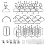 wodemeilon Mousqueton sac a Main Mercerie couture accessoire,Sangle couture Boucles sac à dos, Mousqueton Pivotant Couture,Anneau sac a main, Attache sac,Pivotant Snap Crochets avec Aimant