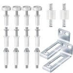 16 Pièces kit de Quincaillerie de Porte Pliante, matériel de Portes Pliantes Pièces de Rechange Convient pour Portes Pliantes porte de Placard Réparation