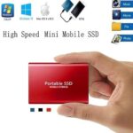 2 To External Portable 2 To USB3.1 External Portable Disque dur pour PC, Mac, bureau, Chromebook(2 To, Red-B)