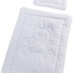 2 pieces Ensemble de literie couette pour enfant 100 x 135 cm + taie d'oreiller 40 x 60 cm Lavable