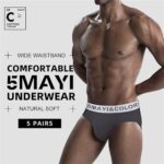 5MayiSlips Homme Coton sous-vêtements Homme Slips pour Hommes Coton