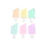 6 pièces/paquet mignon Kawaii surligneurs crème glacée bonbons couleur surligneur bureau fournitures scolaires cadeau bureau et fournitures scolairesDurabilité et professionnalismeTraitement attrayant