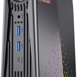 ACEMAGICIAN Vertical RGB Mini PC Windows 11 Pro,AMD Ryzen 5 5600U,16 Go DDR4 512 Go SSD Micro Ordinateur Bureau 【WIFI6/Bluetooth 5.2/3-Modes//Type-C Triple Sortie】