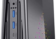 ACEMAGICIAN Vertical RGB Mini PC Windows 11 Pro,AMD Ryzen 5 5600U,16 Go DDR4 512 Go SSD Micro Ordinateur Bureau 【WIFI6/Bluetooth 5.2/3-Modes//Type-C Triple Sortie】