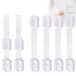 ADORICSecurite placard enfant, ADORIC[Lot de 6]Bloque Porte Bébé Verrouillage Sécurité,Pour armoires, placards, tiroirs, fours, réfrigérateurs, protection de sécurité domestique