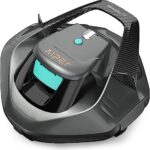 AIPER Robot Piscine, Aspirateur Piscine pour 90 Minutes D'autonomie, Nettoyeur de Piscine avec Deux Moteurs D'entraînement, Robot de Piscine sans Fil Parfait pour Piscines Jusqu'à 80 m²