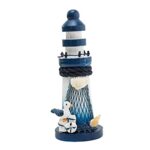 Abaodam 1 PC Décor Rustique À La Maison Décor De Table À Manger Décor De Table À Manger Décor Antique Décorations De Phare De Plage Plage Thème Phare Cadeaux Nautiques en Bois Miniature
