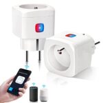 Aigostar Prise Connectée Alexa, Mini Smart Power Plug Compatible avec Alexa et Google Home, Prise Connectée WiFI Aucun Hub Requis, Télécommande et Commande Vocale à l'aide de l'application, 10A 2PCS