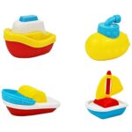 Alasum 4 Pièces Jouets De Nativité Pour Les Enfants Cadeaux Pour Enfants Jouet Pour Tout-Petit Jouet De Bain De Nouveauté Navire Douche Jouets De Piscine Jouets De Douche De Bébé Jouets