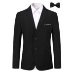 AllthemenBlazer Homme Veste de Costume avec Cravate Slim Fit Deux Bouton d'affaire Blazer Veston Homme Elégant Formel pour Mariage Business Dîner