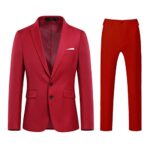 AllthemenCostume Homme d'affaires 2 pièces Casual à Deux Boutons pour Mariage (Blazer + Pantalon)