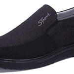 AsifnHommes Loafers Casual Chaussures de Travail Marche Antidérapant Cuir Soft Boat Driving Chaussures Léger et Respirant